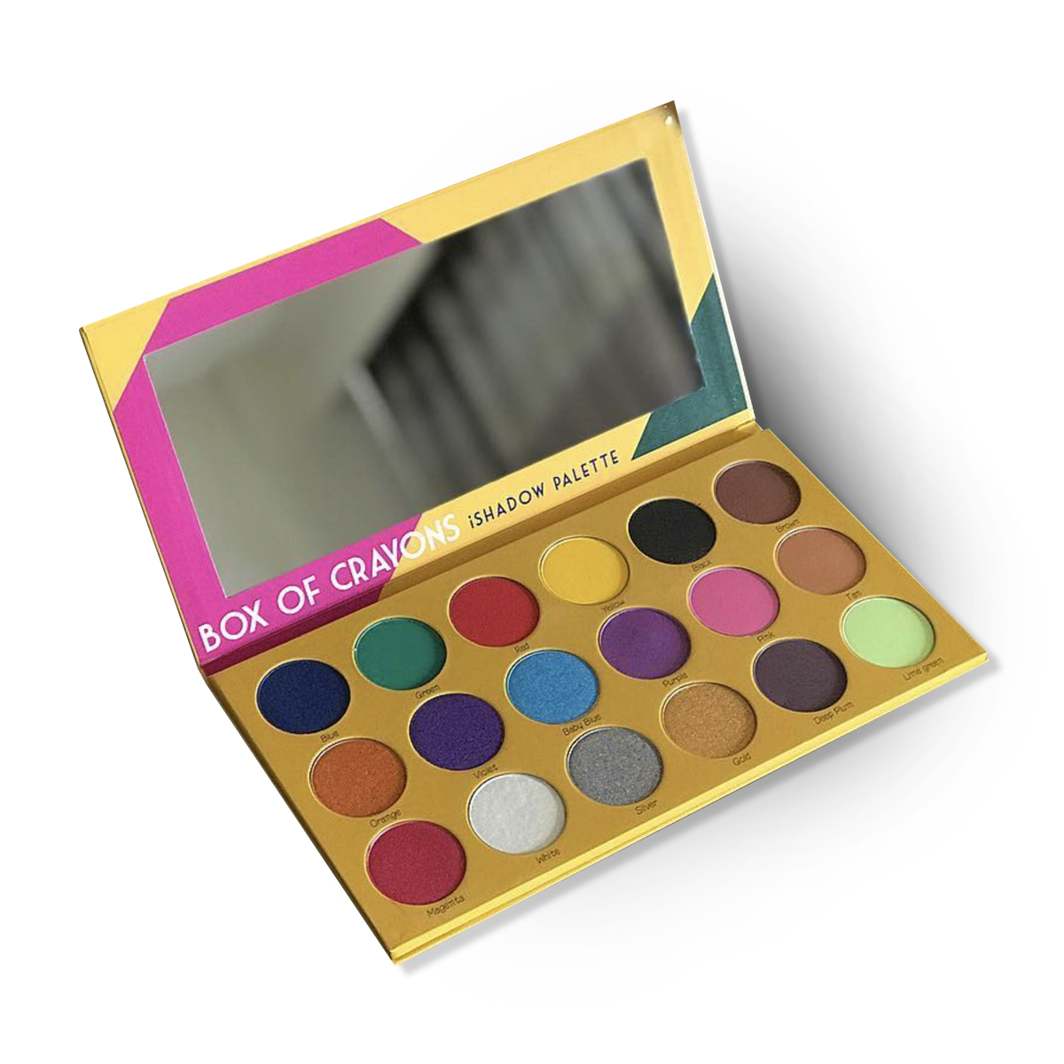 Box Of Crayons iShadow Palette By The Crayon Case NEW 18 Shadows, Mirror